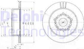 Delphi BG3617 - Brake Disc autospares.lv