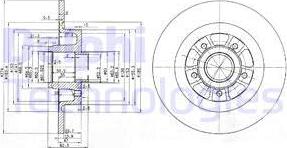 Delphi BG3689 - Brake Disc autospares.lv