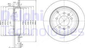 Delphi BG3684 - Brake Disc autospares.lv