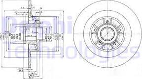 Delphi BG3686 - Brake Disc autospares.lv