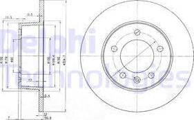 Delphi BG3681C - Brake Disc autospares.lv