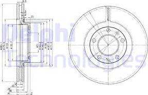 Delphi BG3682 - Brake Disc autospares.lv