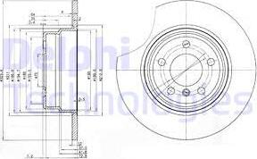 Delphi BG3629 - Brake Disc autospares.lv