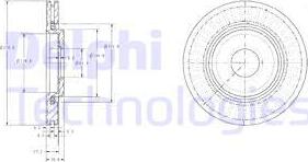 Delphi BG3620C-18B1 - Brake Disc autospares.lv