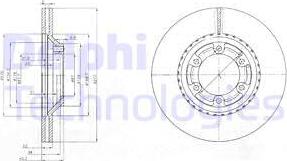 Delphi BG3679 - Brake Disc autospares.lv