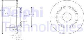 Delphi BG3673C - Brake Disc autospares.lv