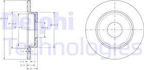 Delphi BG3673 - Brake Disc autospares.lv