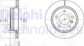 Delphi BG3041 - Brake Disc autospares.lv