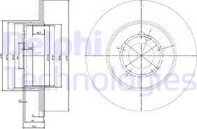 Delphi BG3089 - Brake Disc autospares.lv