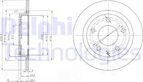 Delphi BG3084 - Brake Disc autospares.lv