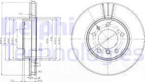 Delphi BG3037 - Brake Disc autospares.lv