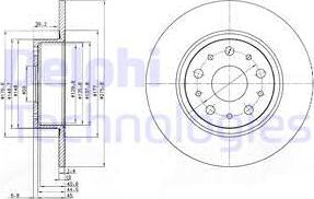 Delphi BG3076 - Brake Disc autospares.lv