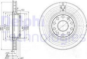 Delphi BG3078 - Brake Disc autospares.lv