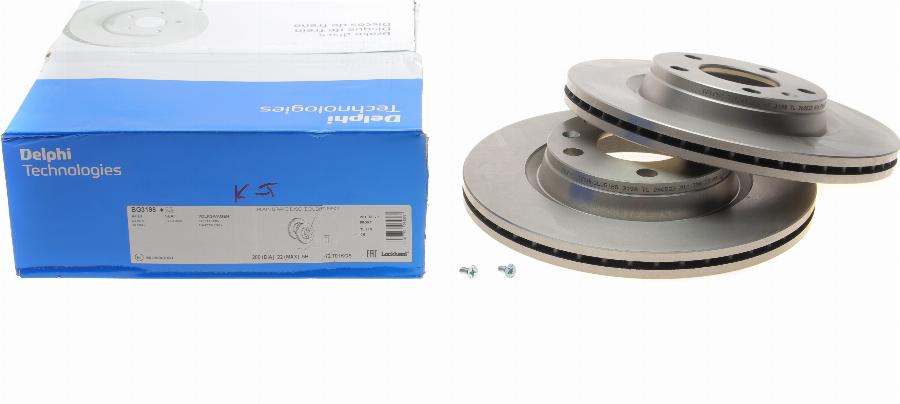 Delphi BG3198 - Brake Disc autospares.lv