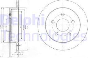 Delphi BG3143 - Brake Disc autospares.lv