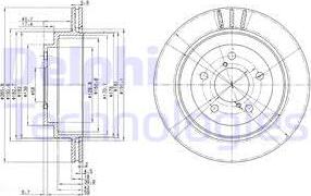 Delphi BG3154 - Brake Disc autospares.lv