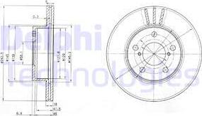 Delphi BG3151 - Brake Disc autospares.lv