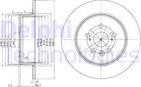 Delphi BG3169 - Brake Disc autospares.lv