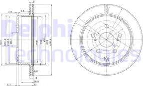 Delphi BG3166 - Brake Disc autospares.lv