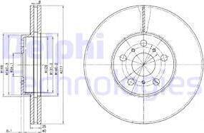 Delphi BG3168 - Brake Disc autospares.lv