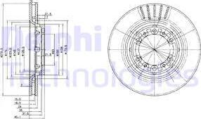 Delphi BG3115 - Brake Disc autospares.lv