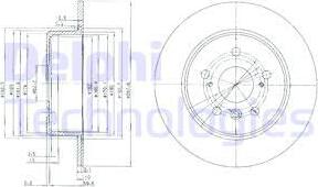 Delphi BG3183 - Brake Disc autospares.lv