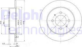 Delphi BG3125 - Brake Disc autospares.lv