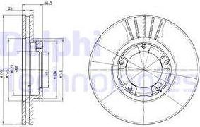 Delphi BG3174 - Brake Disc autospares.lv