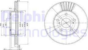 Delphi BG3171 - Brake Disc autospares.lv