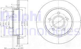 Delphi BG3896 - Brake Disc autospares.lv