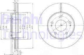 Delphi BG3848 - Brake Disc autospares.lv