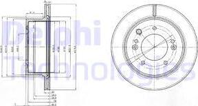 Delphi BG3859 - Brake Disc autospares.lv