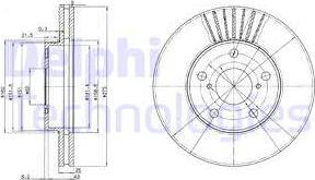 Delphi BG3856 - Brake Disc autospares.lv