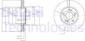 Delphi BG3851 - Brake Disc autospares.lv