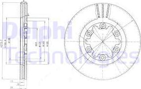 Delphi BG3809 - Brake Disc autospares.lv