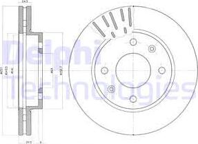 Delphi BG3801 - Brake Disc autospares.lv