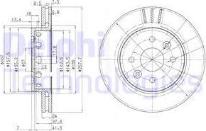 Delphi BG3803 - Brake Disc autospares.lv