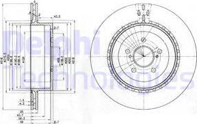 Delphi BG3819 - Brake Disc autospares.lv