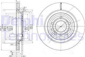 Delphi BG3886 - Brake Disc autospares.lv