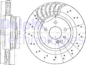 Delphi BG3880 - Brake Disc autospares.lv