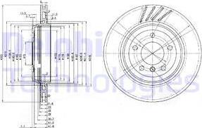 Delphi BG3831 - Brake Disc autospares.lv