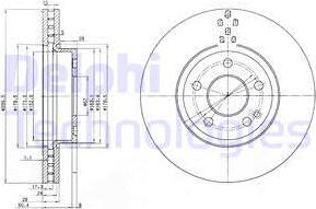 Delphi BG3838 - Brake Disc autospares.lv