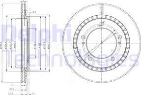 Delphi BG3820 - Brake Disc autospares.lv