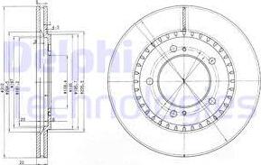 Delphi BG3821 - Brake Disc autospares.lv