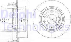 Delphi BG3875 - Brake Disc autospares.lv