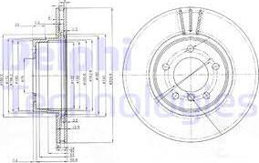 Delphi BG3870 - Brake Disc autospares.lv