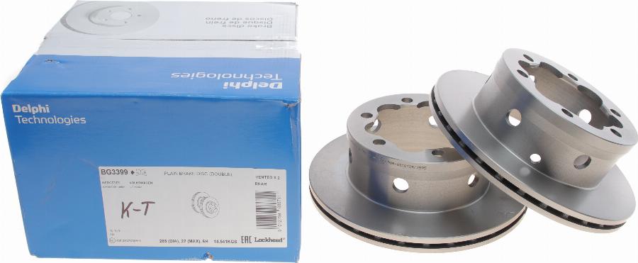 Delphi BG3399 - Brake Disc autospares.lv