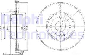 Delphi BG3393 - Brake Disc autospares.lv