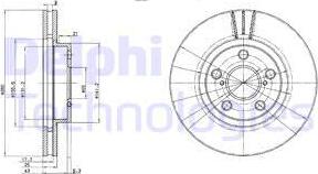 Delphi BG3347C - Brake Disc autospares.lv