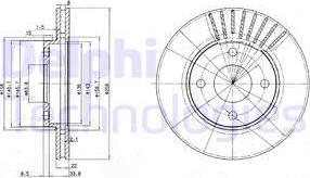 Delphi BG3359C - Brake Disc autospares.lv